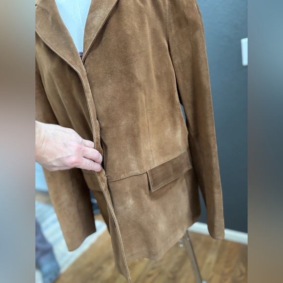 GAP - Leather Suede Jacket/Blazer, vintage 90s - Picture 12 of 17